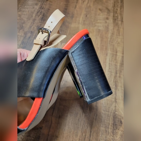 Expression slingback block heel shoes - Picture 3 of 9